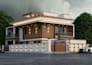 create a realistic 3d exterior elevation design